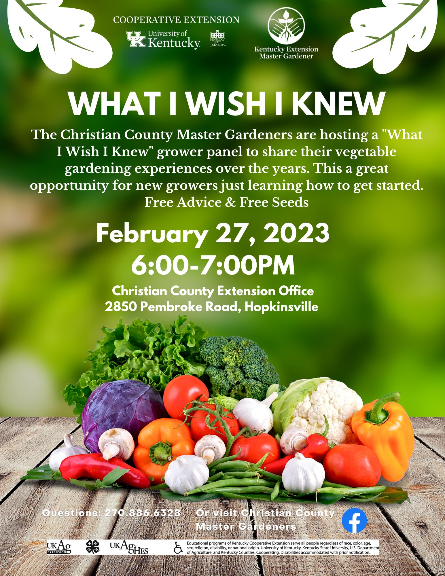 Colorful vegetable event flyer